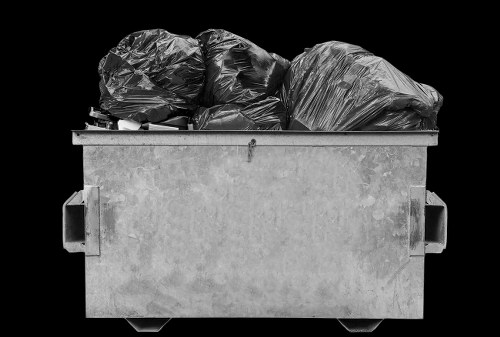 Insured commercial waste vehicles parked ready for collection